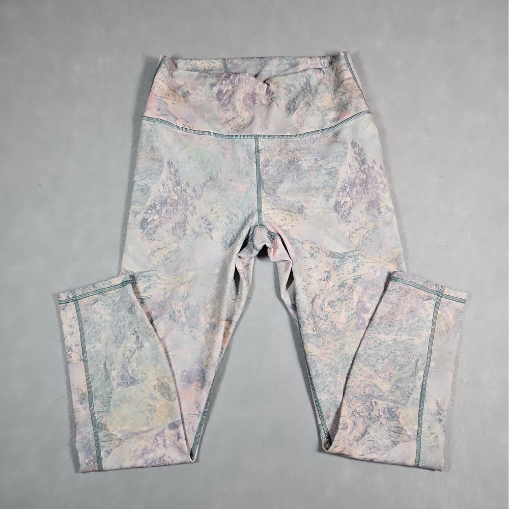 Fabletics Womens Pastel Abstract PowerHold Compression Leggings Size Medium